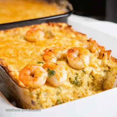 Creamy Baked Stuffed Shrimp Casserole Southern Comfort Recipe Card