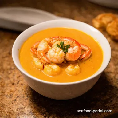 Crab Shrimp Seafood Bisque My Creamy Coastal Comfort Recipe Card