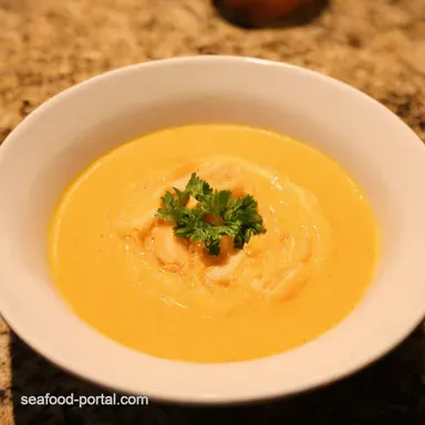 Creamy Seafood Bisque Recipe A Taste of Luxury Recipe Card