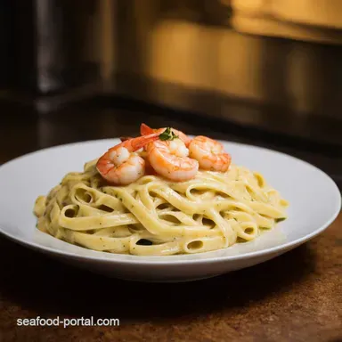 Creamy Shrimp Fettuccine Alfredo Easy My GoTo Recipe Recipe Card
