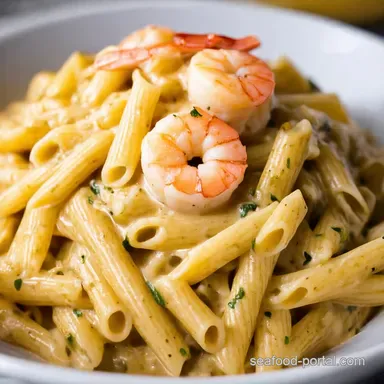 Creamy Shrimp Pasta Alfredo My Quick Easy Secret Recipe Card
