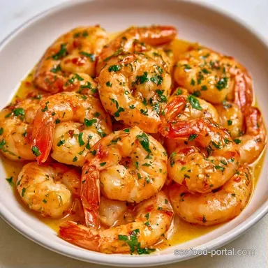 Creamy Garlic Prawns in 25 Minutes Recipe Card