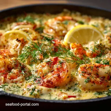 Shrimp Casserole: Easy, Creamy Lemon Dill Dinner Recipe