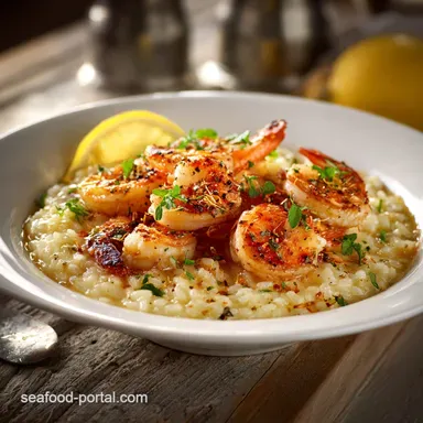 Shrimp Risotto: The Ultimate Creamy Lemon Prawn Recipe Recipe Card