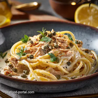 Tuna Pasta: Ultimate Creamy Lemon Caper Weeknight Dinner