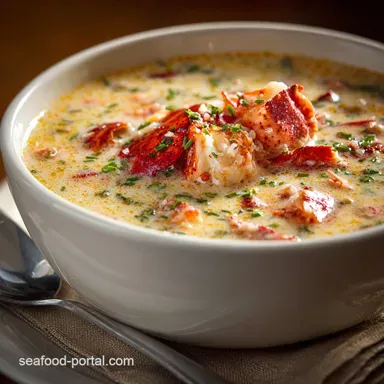 Lobster Chowder Soup: Creamy, Restaurant-Quality Comfort Food Recipe Card