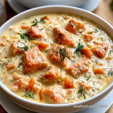 Creamy Salmon Chowder in 33 Minutes Recipe Card