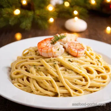 Holiday Seafood Linguine My Creamy White Wine Recipe Recipe Card