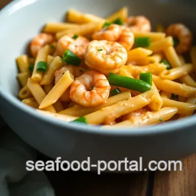 Delicious Creamy Shrimp and Peppers Penne: An Easy Weeknight Winner Recipe Card