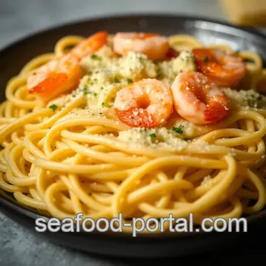 My Family's Favorite Shrimp Fettuccine Alfredo Recipe: Creamy Delight Recipe Card