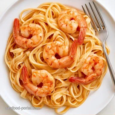 Creamy Shrimp Pasta with Milk in 30 Min Recipe Card