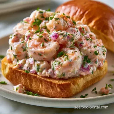 Creamy Shrimp Salad Sandwiches for 4 Recipe Card