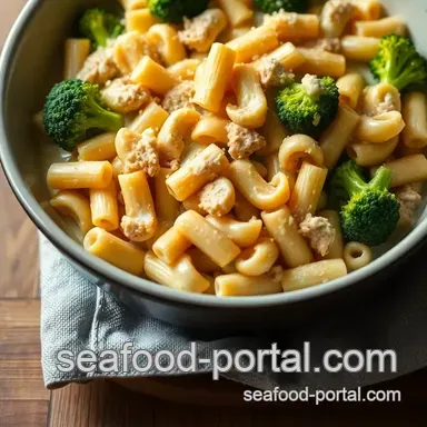 Creamy & Cheesy Recipe Tuna Bake with Broccoli Recipe Card