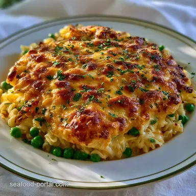 Tuna Noodle Casserole with Egg Noodles Recipe Card
