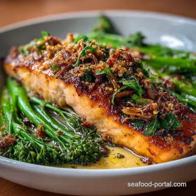 Creamy Garlic Tuscan Salmon Recipe in 25 Minutes Recipe Card