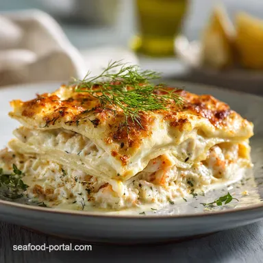 Creamy White Seafood Lasagna The Ultimate Showstopper Recipe Recipe Card