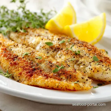 Baked Catfish: Crisp Lemon-Pepper Fillets in 35 Mins Recipe Card