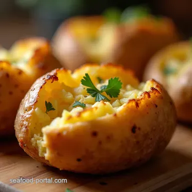 The Ultimate Air Fryer Baked Potato Crispy Skin Fluffy Inside Recipe Card