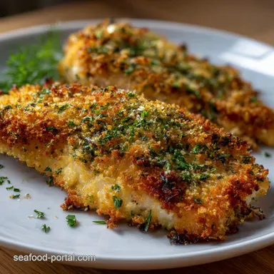 Air Fryer Flounder: Ultra-Crispy Panko Fillets Recipe Card