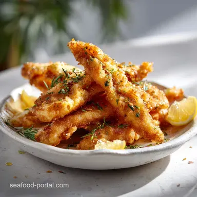 Crispy Baked Battered Fish Recipe for 4 Servings Recipe Card