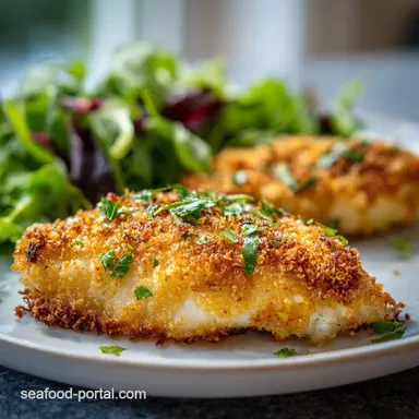 Breaded and Baked Fish Recipe: Panko Haddock Recipe Card