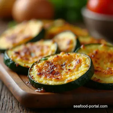 The Ultimate Crispy Oven Baked Zucchini Slices Recipe Recipe Card