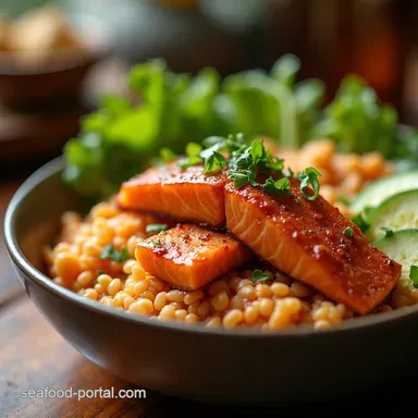 The Ultimate Crispy Bang Bang Salmon Bowl Recipe Recipe Card