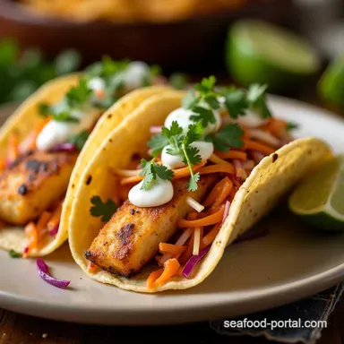 Chefs Ultimate Baja Fish Tacos with Tangy Slaw Best Recipe Recipe Card