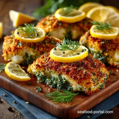 PankoCrusted Lemon Dill Breaded Baked Fish Easy 30Minute Recipe Recipe Card