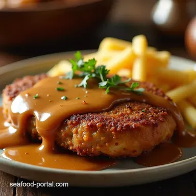 The Ultimate Crispy Chicken Fried Steak with Rich Country Gravy Recipe Card