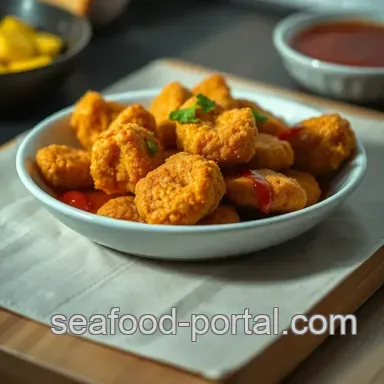 Easy Crispy Chicken Nuggets with Savory Sauce - 45 Mins Delight! Recipe Card
