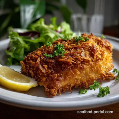 Crispy Cornflake Crusted Fish: Ultimate Oven Fried Crunch Recipe Card