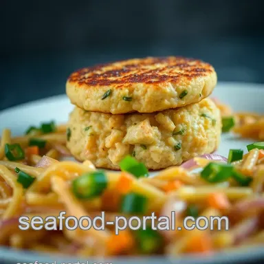 Crispy & Delicious Salmon Patties presentation