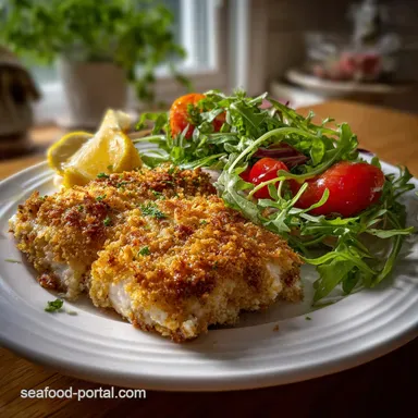 Crispy Fish with Arugula Parmesan: 25-Minute Dinner! Recipe Card