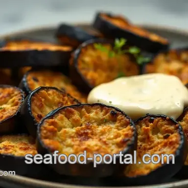Crispy Fried Eggplant Medallions Recipe with Lemon Aioli
