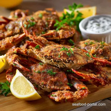 Crispy Fried Blue Crabs: The Ultimate Soft-Shell Recipe for Seaside Crunch Recipe Card