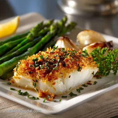 Garlic Crusted Cod Fish UltraCrispy Easy Baked White Fish Recipe