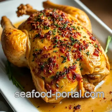 Crispy Garlic Herb Baked Chicken: Easy Weeknight Roast Recipe Card