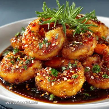 The Bees Knees Hot Honey Shrimp Sticky Crispy and Perfectly Balanced Recipe Card