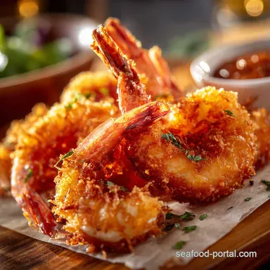 The Secret to Perfect Crispy Fried Jumbo Shrimp Pub Grub Style Recipe Card