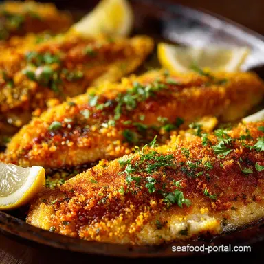 Baked Catfish: Crispy Cornmeal Fillets in the Oven (Lighter Recipe) Recipe Card
