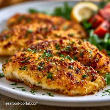 Crispy Oven Baked Tilapia for 4 Servings