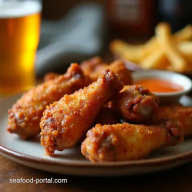 Easy Chicken Wings In Oven Recipe Crispy PubStyle Recipe Card