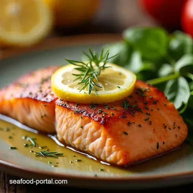 The Perfect 10Minute Crisp Pan Seared Salmon Recipe Recipe Card