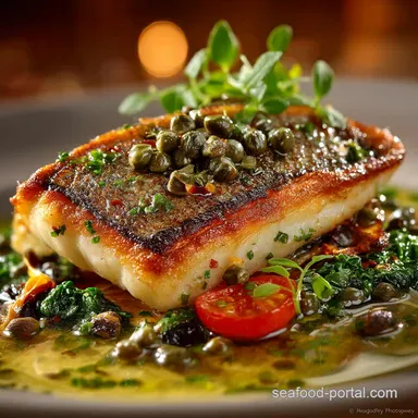 CrispySkinned Sea Bream Fillet with Brown Butter Capers 18 Mins