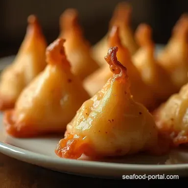 The Proper Crispy Wonton Golden Fried Prawn Pork Parcels Recipe Card