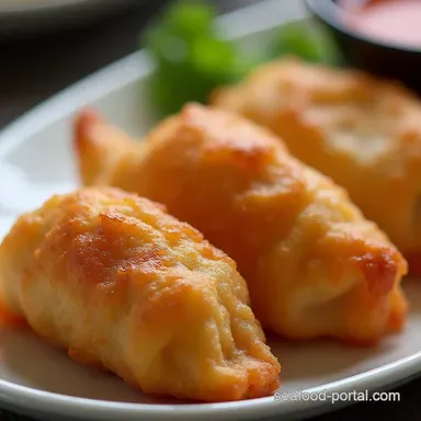 The Proper Crispy Wonton Golden Fried Prawn Pork Parcels