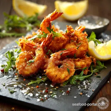 Ultimate Crispy Beer Battered Shrimp Recipe PubStyle Prawns Recipe Card