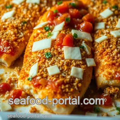 Easy 20-Minute Crispy Salsa Baked Fish with Mozzarella Recipe Card