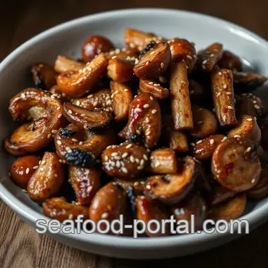 Crispy Sesame Mushroom Stalks: Easy 20-Minute Snack for 4! Recipe Card